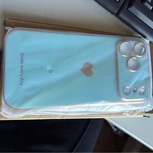 Iphone 17 pro max Blue Heart Phone Case